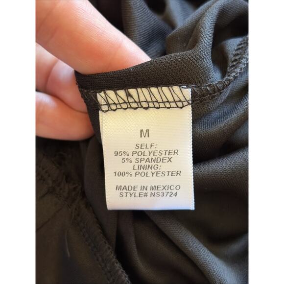 Fashion Nova Classic Black Olive Oil II Pull-On Bodycon Skirt Medium NEW NWT - Picture 9 of 9